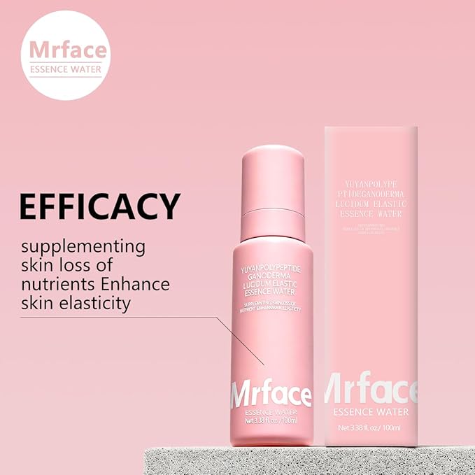 MRFACE Polypeptide and Ganoderma Lucidum Essence Water, Anti-Aging Facial Serum, Skin Repair Moisturizer with Enhanced Elasticity, 3.38 fl oz