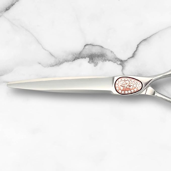 Scissors for Professional Hairdressers - 6" Shears With Intricate Detailing and Design - 440C Stainless Steel For Longlasting Sharpness