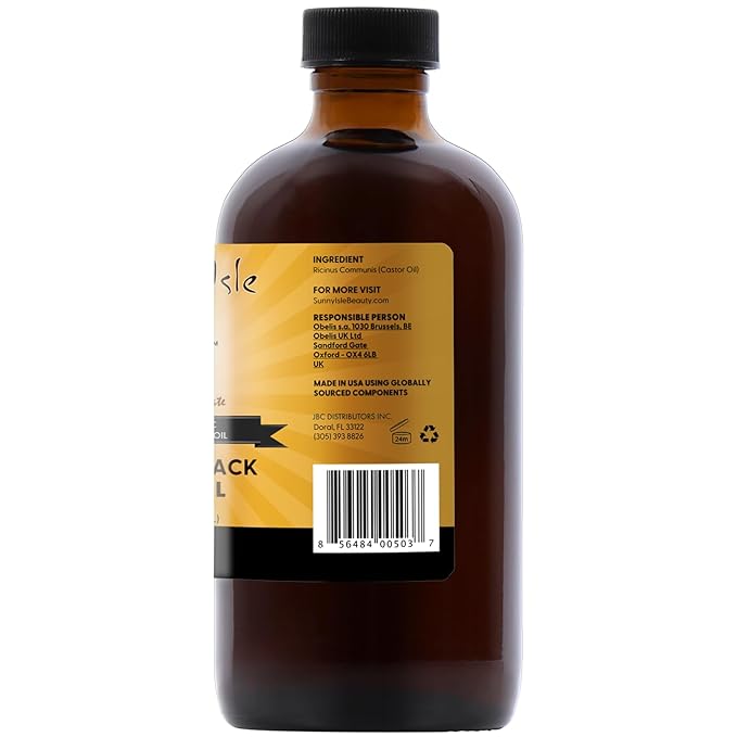 Sunny Isle Jamaican Black Castor Oil, 8 Fl Oz