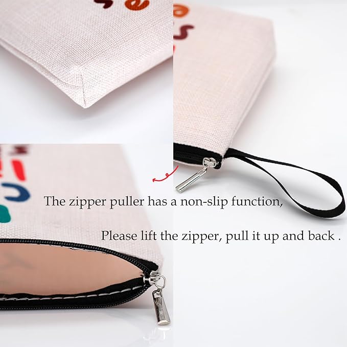 Hanamiya Na Teacher Gifts Makeup Bag for Women, Appreciation, Birthday, Thank You, Cosmetic Bag, Graduation Gifts for Female Educator Coworker