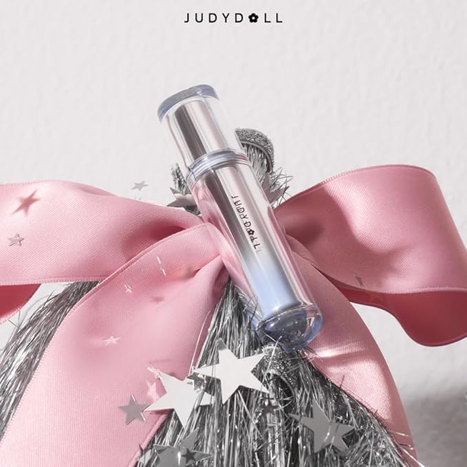 JUDYDOLL Ice Watery Lip Gloss- Long Lasting & Transfer-Proof, Infused with 86% Essence with Ice Iron Applicator, Non-Sticky Glossy Finish for Daily Wear, Mirror Lip Glazes, Moisturizing Plumping Gloss