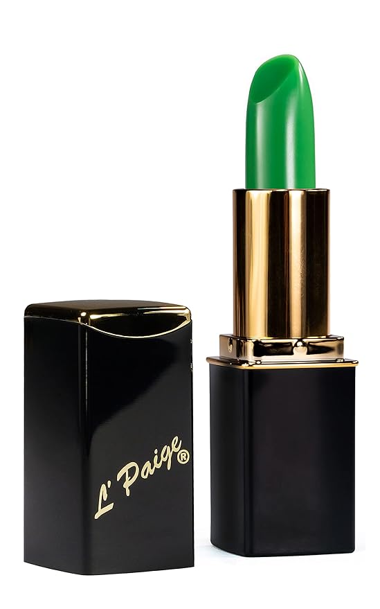 L’Paige Color-Changing Lipstick - Bold Pink-Fuchsia w/a Satin Finish, Green to Pink Color Transformation, w/Aloe Vera, Long-Lasting, & Moisturizing Formula for Smooth, Hydrated Lips, Shade LGR
