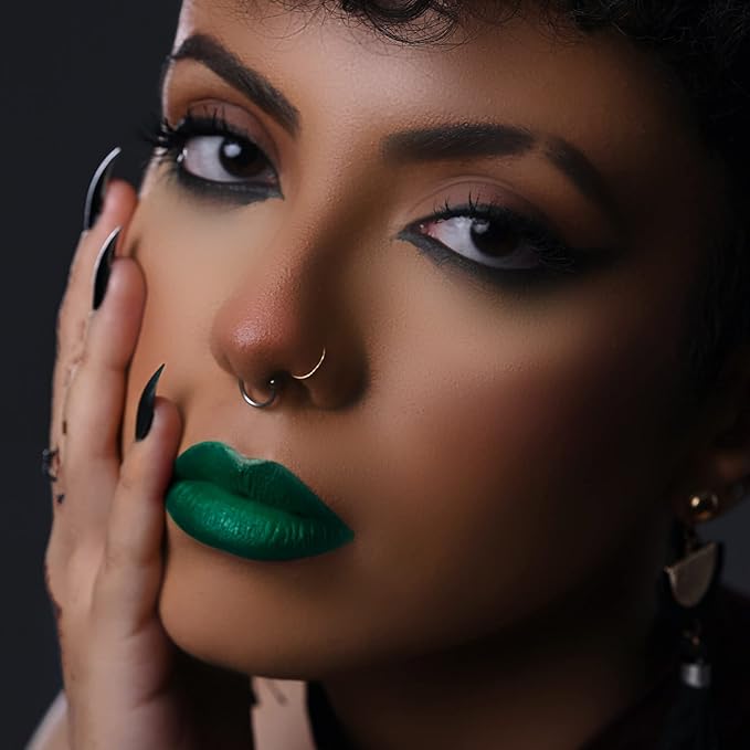 MAKI YIKA Green Lipstick for Women Color Stay Long Lasting Lipsticks, No Smudge Matte Liquid Lipstick Transferproof Cruelty-Free Lip Color, FORBIDDEN FOREST