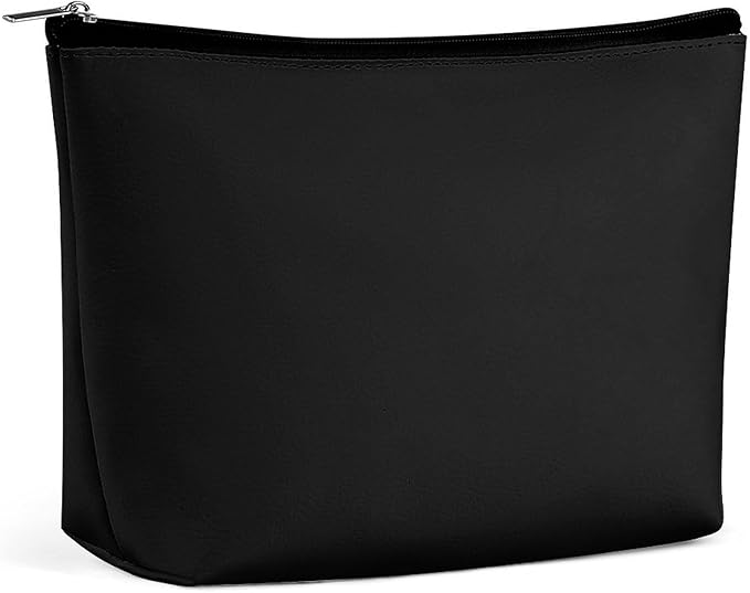 Women's Makeup Case, Large Zipper Cosmetic Case, Toiletry Bag, Travel Cosmetic Toiletry Bag Black