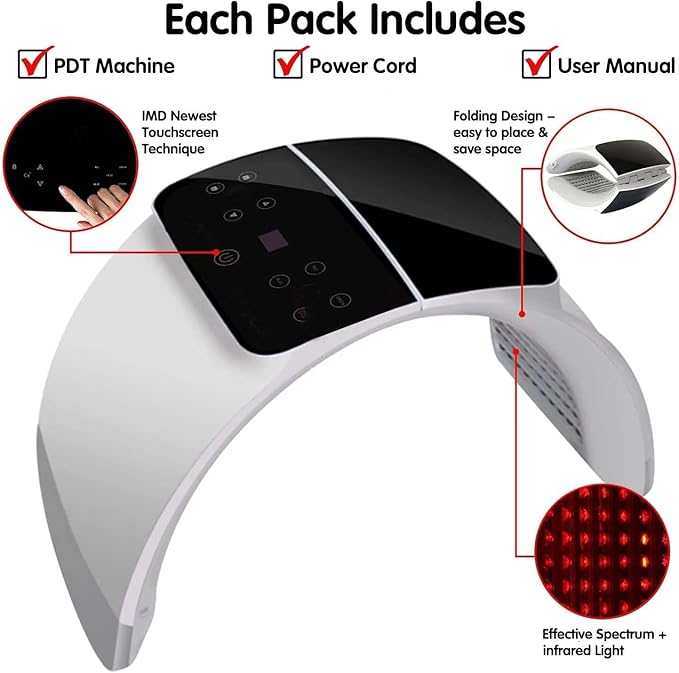 LED Light 3 Color Therapy Skin R-ejuvenation PDT A-nti-Aging Facial Beauty Machine
