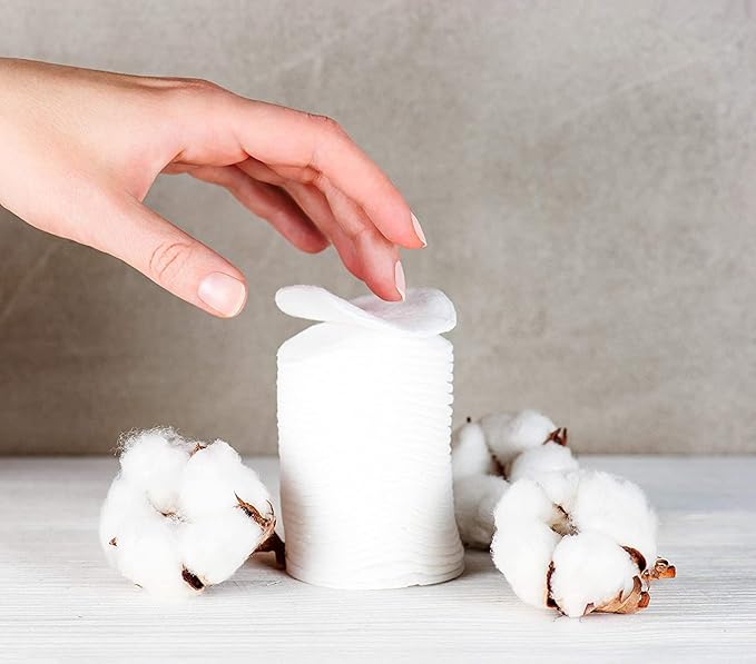 Organyc - 100% Certified Organic Cotton Rounds - Biodegradable Cotton, Chemical Free, for Sensitive Skin (420 Count) - Daily Cosmetics. Beauty and Personal Care