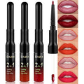 evpct 3Pcs Dark Red Orange Fire Red Matte Lip Liner & Liquid Lipstick Stain Makeup Set for Women, Lip Liner Stain Long Lasting Waterproof Smudge Proof, Cruelty Free Lip Makeup 24 hours original labios