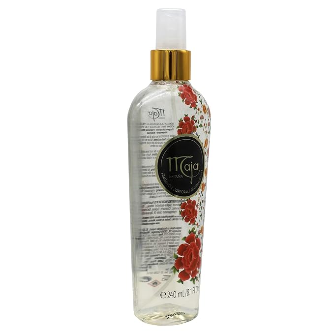 Maja Classic Perfumed Body Mist, Delicately Scented to refresh your Body with Flowers Essential Oils, Transparent, 8.1 Fl Oz, Spray Bottle