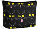 Travel Cosmetic Bag, Large Makeup Case, Toiletry Bag, Personality Fashion Zipper Cosmetic Case Cool Funny Black Cats