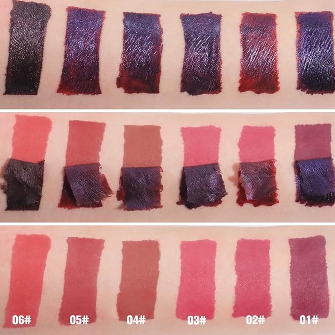 Matte Liquid Lip Stain Peel Off Lip liner Tattoo with Tweezer, Orange Red Liquid Lipstick Lipstain Long Lasting Waterproof for Women, Highly Pigmented Not Faded Smudge-proof Easy to Apply, 06