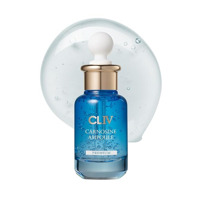 CLIV Carnosine Ampoule, Korean Skincare Hydrating & Smoothing Face Serum with Carnosine, Retinol & Peptides, Moisture Layering for Skin Balance, ballon serum 1.01 fl oz