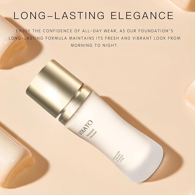 Foundation Concealer, 2025 New Full Coverage Moisturizer Liquid Age-Defying Foundations, Hydration Natural Finish & Long Wea for All Skin Types (Bright, One SIze)
