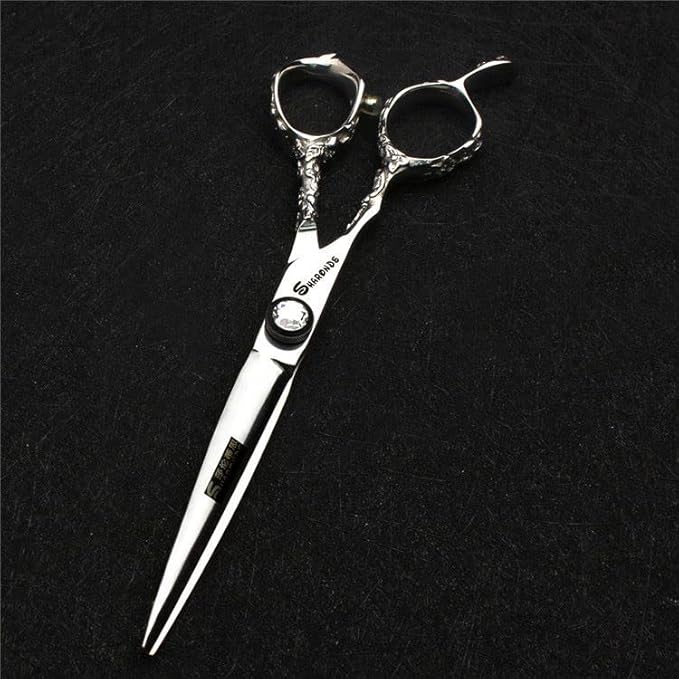 6 Inch Hair Cutting Scissors for Left Hand Hair Cutting Scissors Set (Flat Scissors 6 Inch-A)