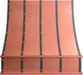 CT Copper Tailor Sloped Copper Vent Hood Island Mount, 610 CFM Exhaust Fan by CTCopperTailor