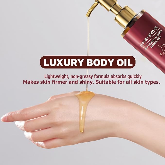 Body Firming Oil Glow-Remedy body oil for women,Body Oil After Shower Tightening&Hydrating Treatment for Arms,Legs,Stomach&Body,Natural Firming Oil for Dry Skin,Non-Greasy Body Serum-(4.06 Fl. Oz)