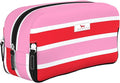 SCOUT 3-Way Toiletry Bag - Travel Makeup Pouch for Women with Three Zipper Compartments - Stands Upright, Wipes Clean