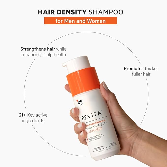 DS Labs Revita Shampoo & Spectral Men’s Serum Kit – Scalp First Cleanse & Lightweight Leave-In for Fuller Looking, Thicker Looking Hair, Sulfate & Silicone Free Shampoo, Fast Absorbing Serum