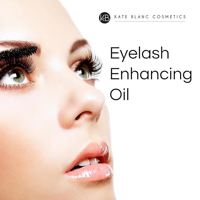 Kate Blanc Cosmetics Castor Oil Organic (4oz), 100% Pure, Cold Pressed, Hexane Free. Natural Oil for Hair, Eyelashes, Eyebrows. Skin Moisturizer with Starter Kit