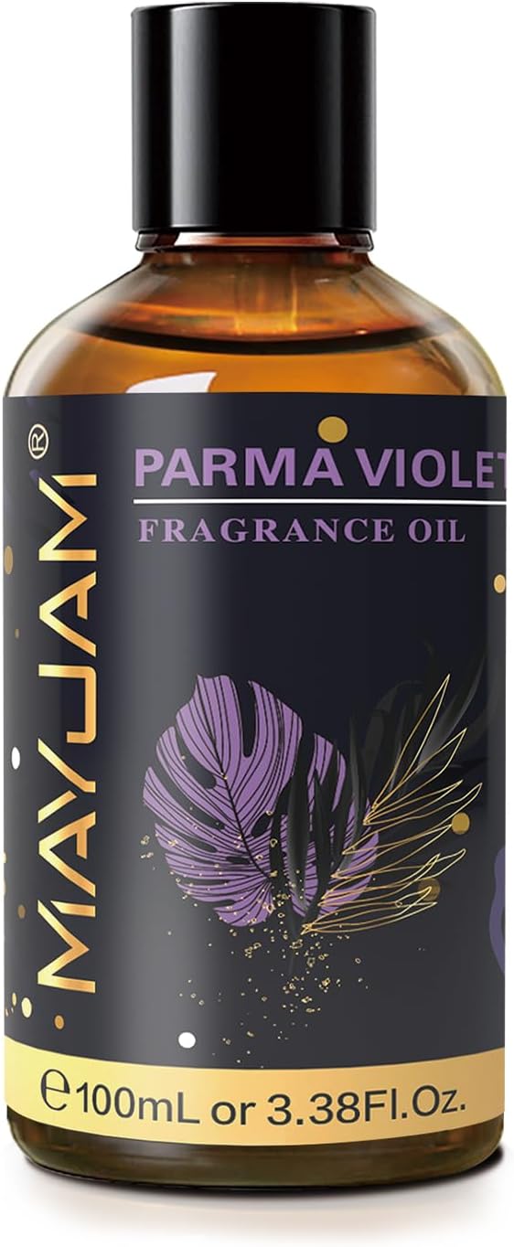 MAYJAM 100ML/3.38FL.OZ Parma Violet Fragrance Oils with Glass Dropper, Essential Oils for Diffusers for Home, Long Lasting Scented Oils for Diffusers Soap Candle Making