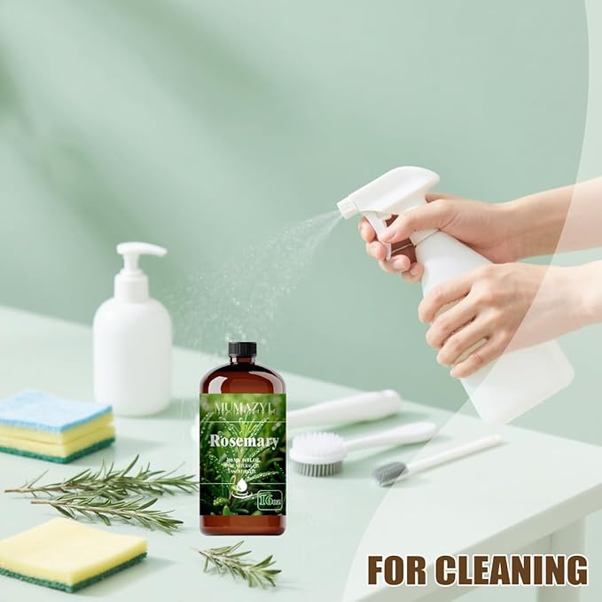 Rosemary Essential Oil, Rosemary Oil 16 Fl Oz 480ML for Diffuser Humidifier Yoga Cleaning DIY Candle Soap Making Essential Oils