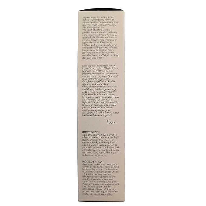 SHANI DARDEN SKIN CARE Body Reform Treatment Serum with Granactive Retinoid, Anti-Aging Serum for Body Care, Helps Crepey Skin, Dark Spots, Fine Lines and Stretch Marks, 4 FL Oz