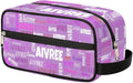 Personalized Name Toiletry Bag, Large Travel Cosmetic Bag Portable Makeup Organizer Bag for Women Bathroom Shower Essentials, Orchid Purple Color, Colorful Names Ranked