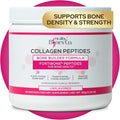 FORTIBONE Collagen Peptides Essential Bone Builder Hydrolyzed Collagen Powder for Women & Men, Clinically-Supported for Bone Strength & Density, Gluten Free & Dairy Free - Unflavored (30 Servings)