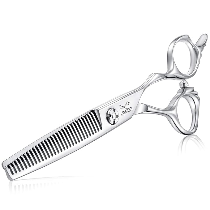 JASON 6" Blending Hair Scissors, 30 Teeth Hair Thinning Scissor Professional Trimming Hair Cutting Shears for Barber, Hairdresser, Stylist, Women and Men, Japanese 440C Stainless Steel Christmas Gift