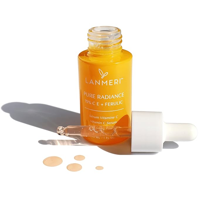 Vitamin C Serum With Ferulic Acid: C & E Ferulic Face Serum With 15% Ascorbic Acid, Vitamin E, Hyaluronic Acid - Vit C Serum for Hydration, Brightening, Anti-aging, Anti Wrinkle, Skin Repair 1 Fl Oz