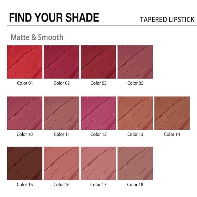 evpct Brown Gradient Matte Lipstick Lip Liner Crayon Combo Pencil Set for Women Long Lasting Waterproof, Nude Brown Matte Cream Lip Liner and Lipstick Combo Makeup, Flawless Gradual Ombre Effect