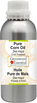 Greenwood Essential Pure Corn Oil (Zea mays) Cold Pressed 300ml (10 oz)