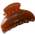 Handmade Celluloid Acetate French Design Barrettes Tortoise Shell Claws Hair Claw Luxury Fashion Accessories Hair Clip for Women (toffee)