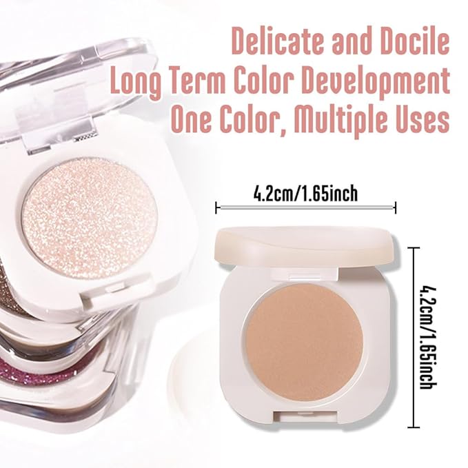 Pressed Single Matte Eyeshadow Palette Makeup, Matte Burly Wood eyeshadow For older Women, Pigmented Waterproof Sombras Para Ojos, Vegan, Talc, Paraben & Cruelty Free(04)