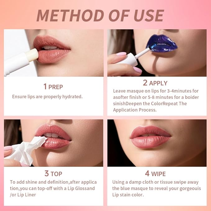 Lip Liner - Peel Off Lip Stain | Long Lasting Matte Lip Tattoo | Transfer Proof, Hydrating Formula with Hyaluronic Acid & Vitamin E | Vegan & Cruelty-Free | for All Skin Types(9#rose beige,)
