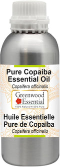 Greenwood Essential Pure Copaiba Essential Oil (Copaifera officinalis) Steam Distilled 630ml (21.3 oz)