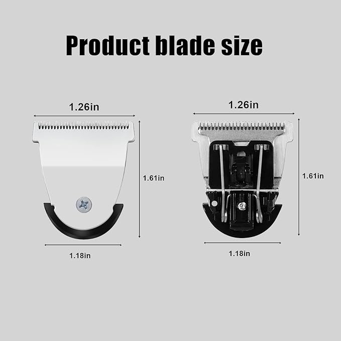 Mag Timmer Blade Replacement 2111 Blades Compatible with Wahl Sterling Mag Trimmers Blades,Fits Sterling Mag Trimmer 8841/8143 /8700/8779 and Beret 8841 Trimmer (Silver/2Pack)