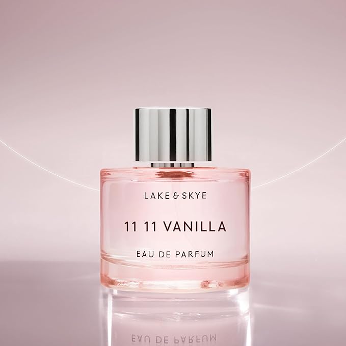 Lake & Skye 11 11 Vanilla Eau de Parfum 100mL, Musk Perfume, Sea Salt, Star Apple, Vanilla Créme, Vegan