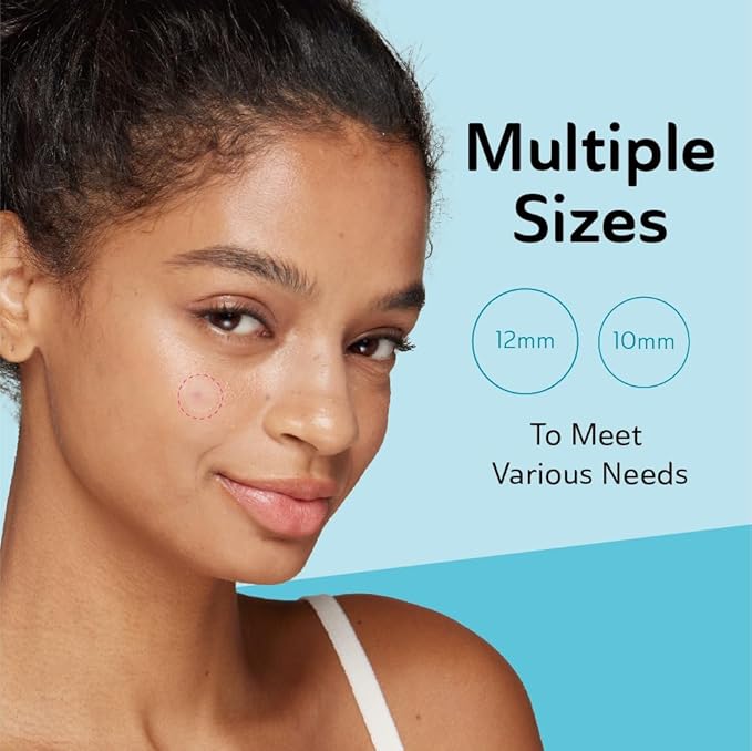 DERMA ANGEL Ultra Invisible Acne Patches for Cystic Acne Treatment Pimple Patches for Cystic Acne Blemish Patches Hydrocolloid Patches - Day & Night Use - UPGRADED (Acne Specialist 48 Count 3 Sizes)