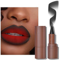 2-in-1 Gradient Gothic Black Lip Liner and Lipstick Lip Combo Set - Achieve Flawless Contour and Gradual Ombre Effect Matte Halloween Lipstick for Creepy Cosplay & Goth Makeup (08# Dark)