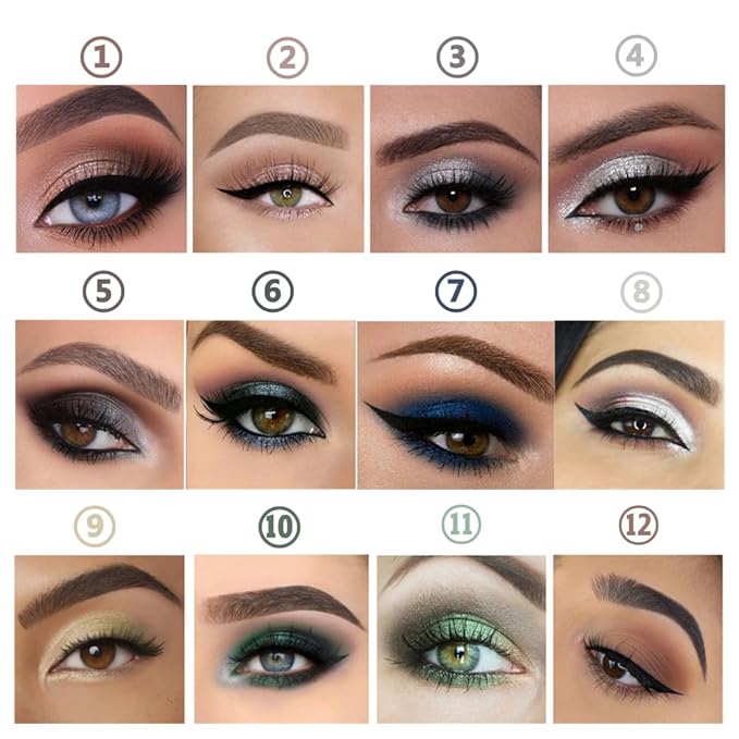 Coffee Eyeshadow Stick Makeup, Cream Shimmer Eye Shadow Pencil, Hypoallergenic Waterproof Long Lasting Crayon, Smooth Glitter Primer Palette Eyeliner Make up
