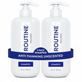 Routine Wellness Anti-Thinning Shampoo for Thinning Hair - Biotin DHT Blocker Women & Men - Color Safe Shampoo for Hair Loss & Healthy Hair - Unscented 14oz (Pack of 2)