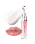 Hydrating Brightening Lip Serum, Smooth Tinted Lip Stain, Plumping Lip Gloss with Polypeptide Squalane, Moisturizing Balms, Brighten Dark Lips, Korean Beauty Makeup (00 Clear)
