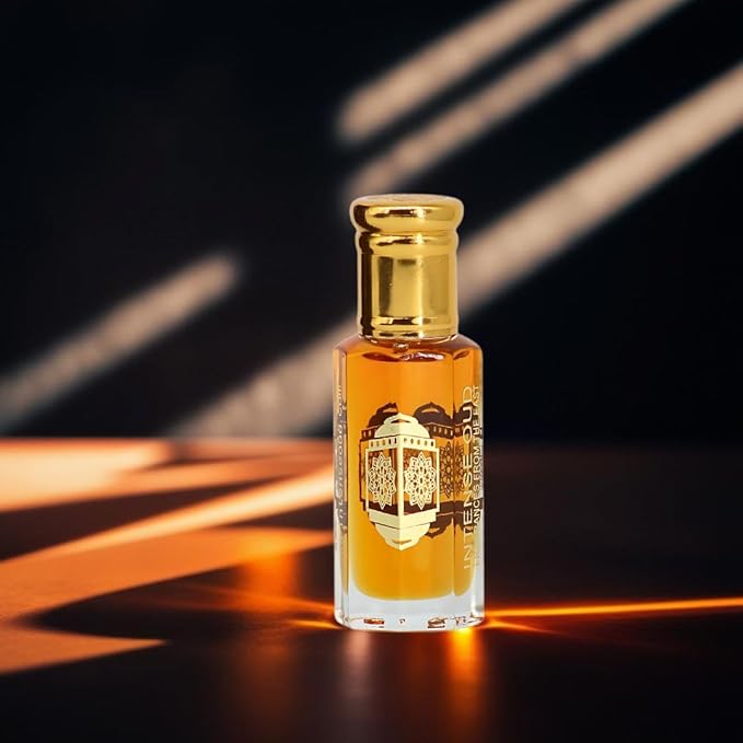 INTENSE OUD Jasmin Arabian Perfume Oil for Men & Women, Long Lasting Alcohol-Free Concentrated Fragrance, 12ml (0.40 oz) in Black Gift Box, White Jasmine & Vanilla Notes