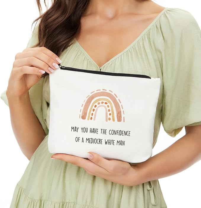 Inspirational Gifts for Women, Feminist Makeup Bag, Intersectional Feminism, Smash The Patriarchy, Feminist Gift, Liberal Gift - May You Have The Confidence Motivational Birthday Christmas Friendship
