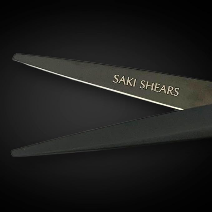 Scissors for Haircutting Professionals - Matte Black Finish - Long Lasting, Sharp Edge for Easy Hair Cuts - 440C Stainless Steel (5.5 Inches)