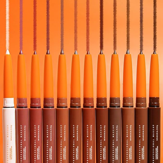 Matte Lip Liner Pencil for Shaping Lips, Retractable Creamy Brown Crayon LipLiner Pencil, Long Lasting Waterproof Lipstick Lip Liner Makeup, Vegan Beauty 05#