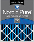 Nordic Pure 16x20x4 Pleated Air Filters MERV 7 Plus Carbon 1 Pack by NordicPure
