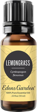 Edens Garden Lemongrass Essential Oil- 100% Pure Premium Grade, Undiluted, Natural, Therapeutic, Aromatherapy, The Best for Diffuser, Candle, Laundry, Humidifiers 10 ml (.33 fl oz)