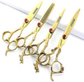 6/7/8/9 inch Professional Hair Cutting Thinning Scissors Barber Shears Hairdressing Salon Set (6+7-inch 4pc)
