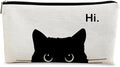 Black Cat Makeup Bag - Cosmetic Zipper Travel Toiletry Bag for Cat Lovers & Cat Moms & Teen Girls